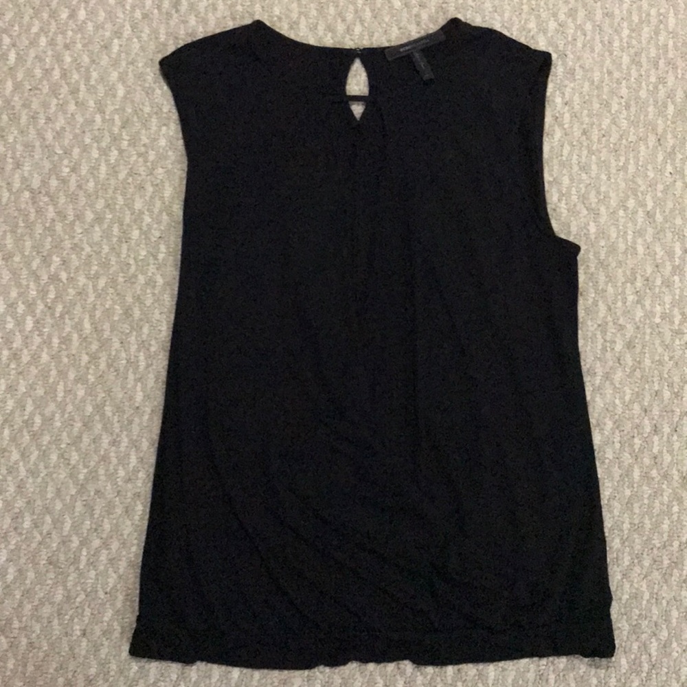 BCBG black sleeveless top